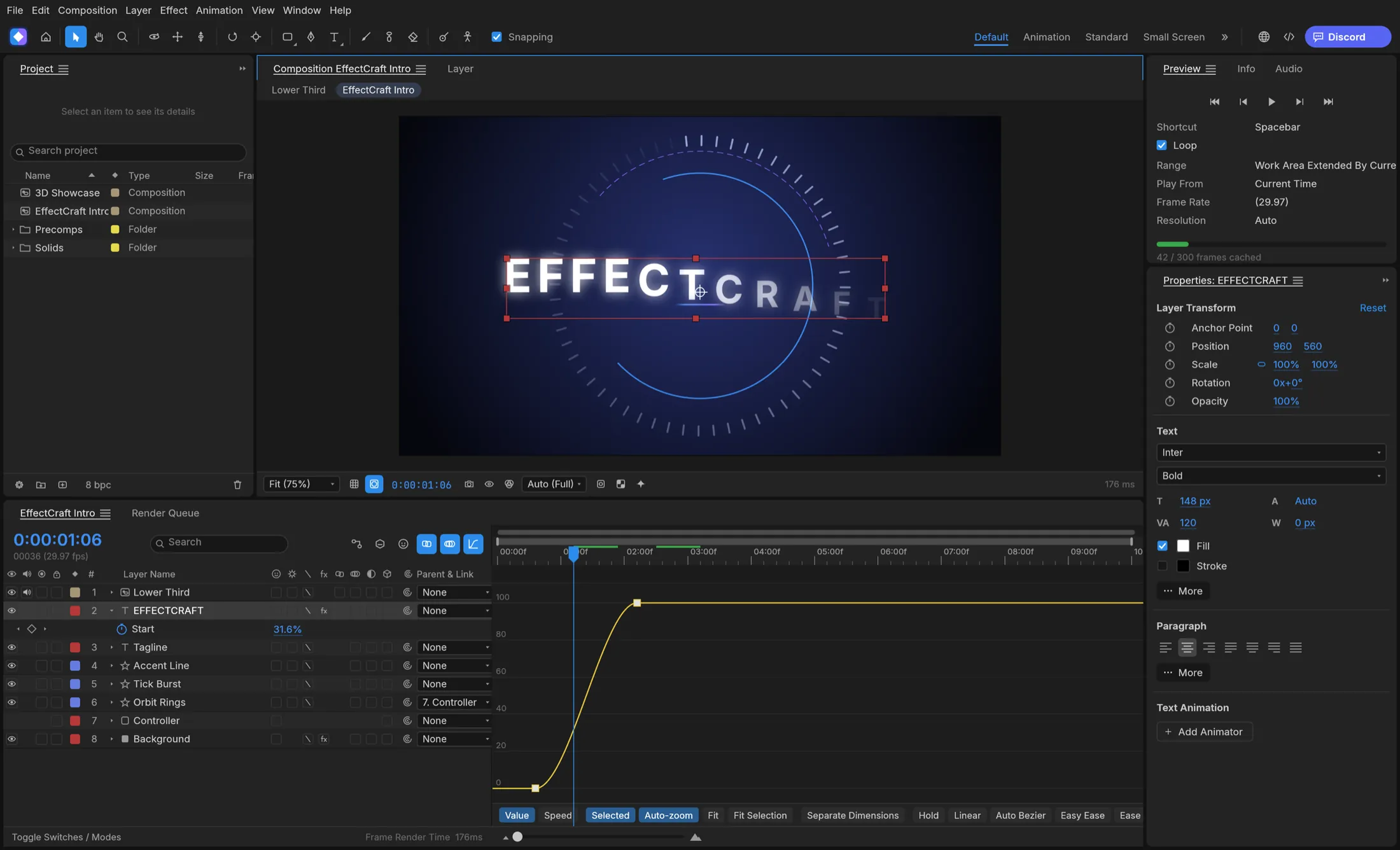 Graph editor workflow in EffectCraft